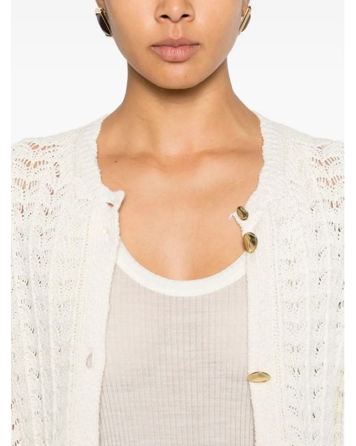 Forte_forte White Ribbed Top