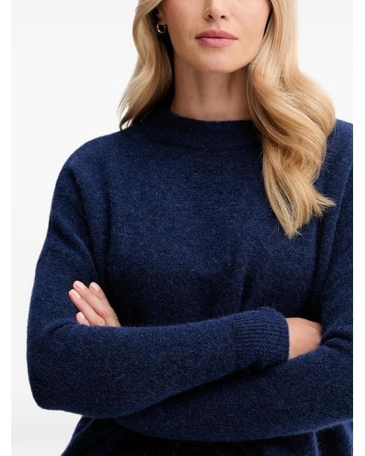 Sessun Blue Crew-Neck Sweater