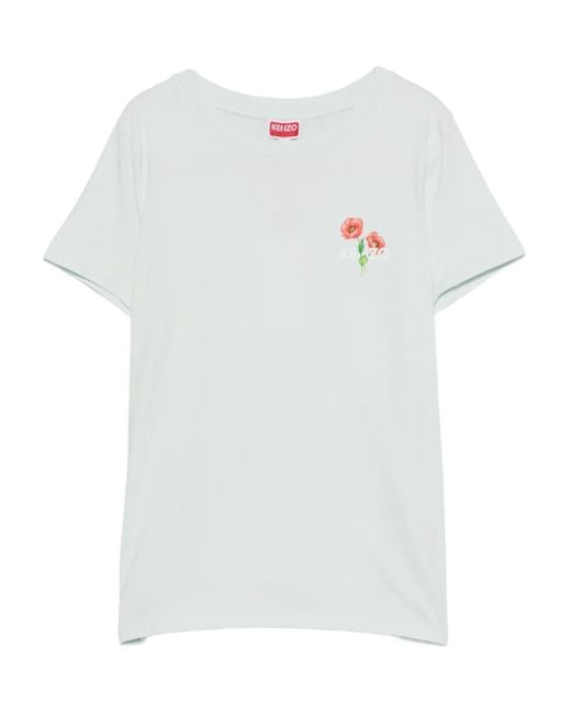 KENZO White Gots Archive Bouquet Classic T-Shirt