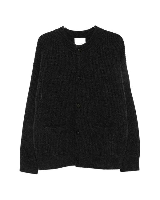 Isabel Marant Black Mael Ribbed-Knit Button-Up Cardigan for men