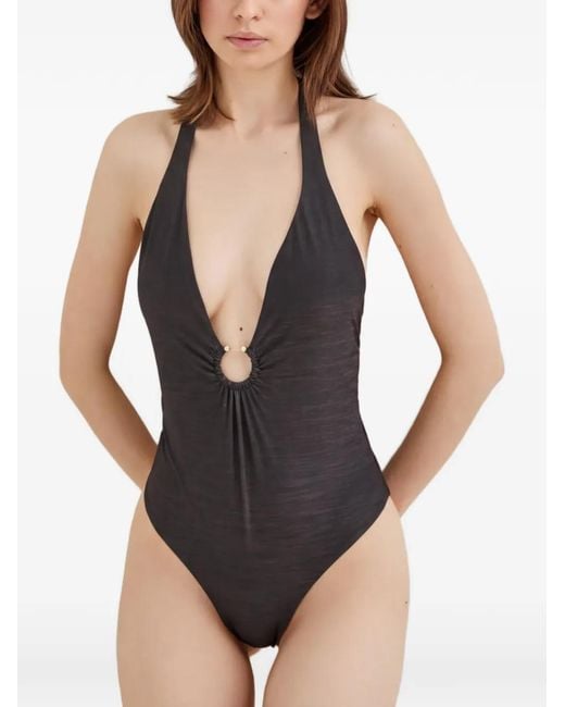Guess Black Maillot De Bain Dos Nu À Détail D'Anneau