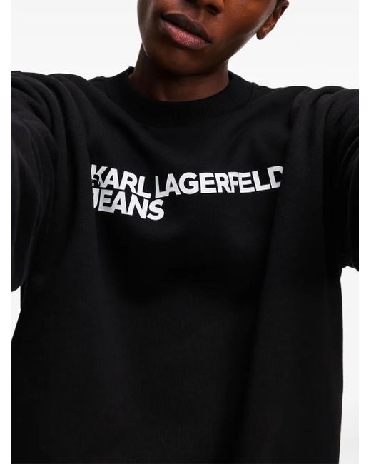 Karl Lagerfeld Black Logo Sweatshirt for men