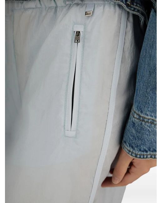 Herno White Drawstring-Waist Trousers