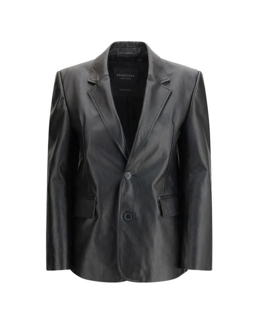 Balenciaga Black Buttoned Jacket