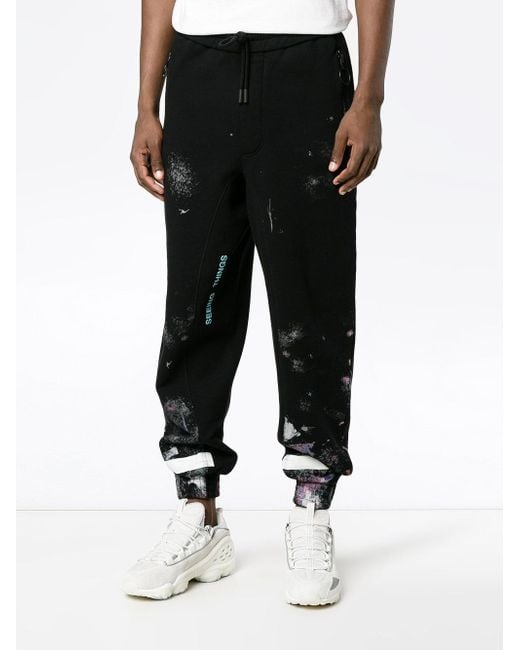 Off-White c/o Virgil Abloh Galaxy Brushed Sweatpants With ...