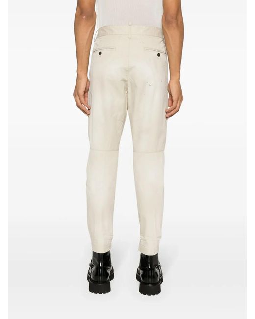 DSquared² Natural Sexy Cotton Chino Trousers for men
