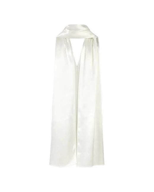 A Line White Sage Satin-Finish Shawl