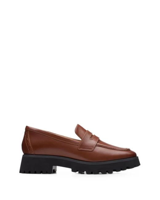 Clarks Brown Stayso Edge Chunky Loafers