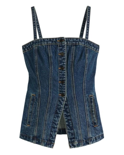 Levi's Blue Geknöpftes Jeanstop