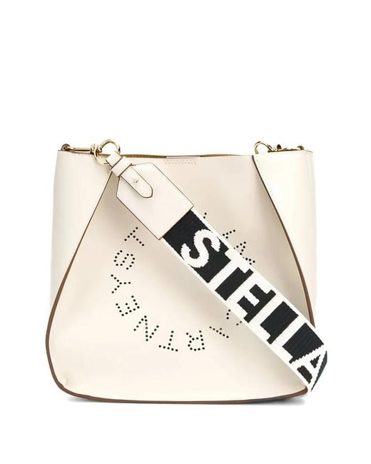 Stella McCartney Natural Mini Crossbody Tote Bag