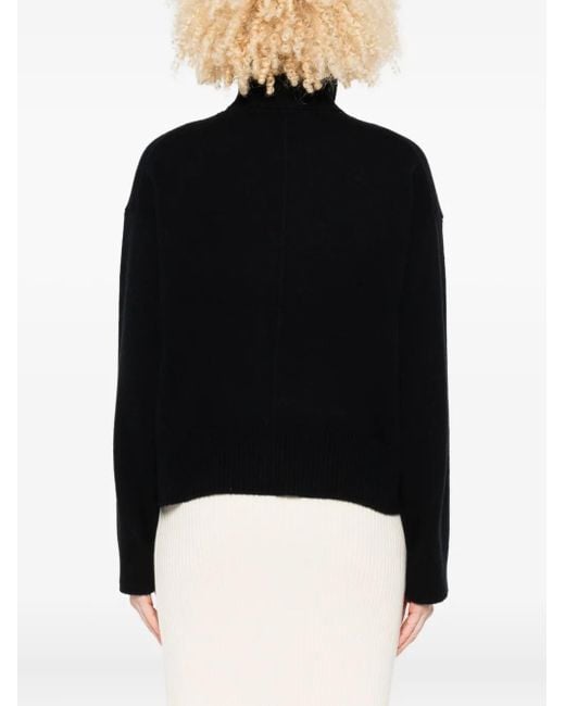 Allude Black Turtleneck Sweater