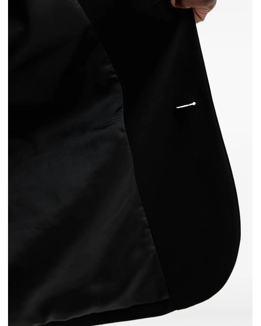 ARMANI EXCHANGE Black Single-Breasted Blazer for men