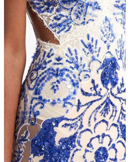 Etro Blue Paillettenkleid
