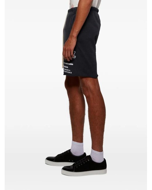 RRR123 Blue Radical Alma Drawstring-Fastening Track Shorts for men