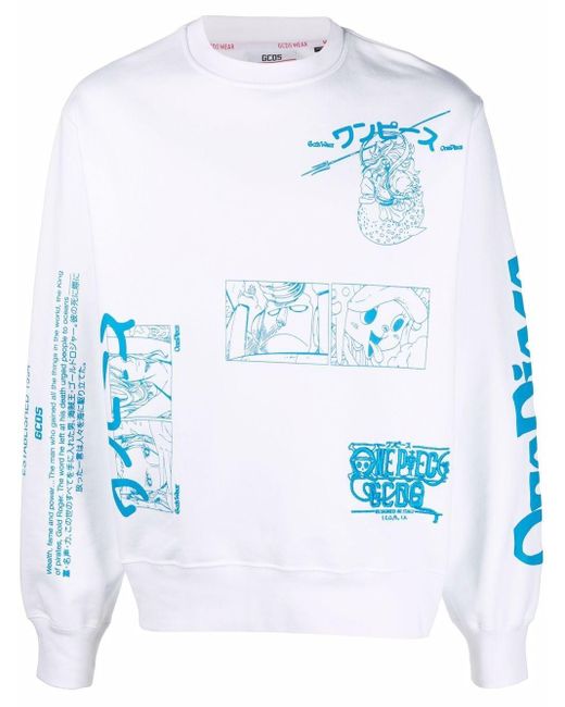 Gcds X One Piece Sweatshirt in White für Herren