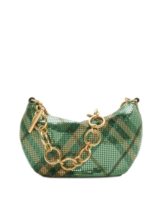 Burberry Green Chainmail Shoulder Bag