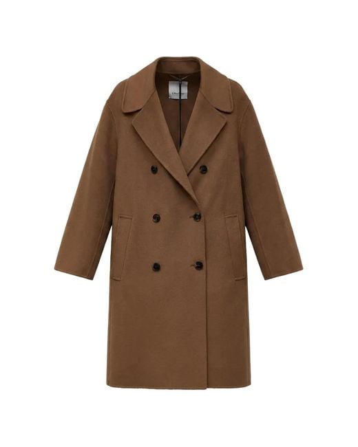 Max Mara Brown Magnolia Double-Breasted Coat