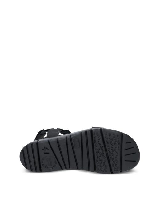 Camper Black Oruga Touch-Strap Sandals for men