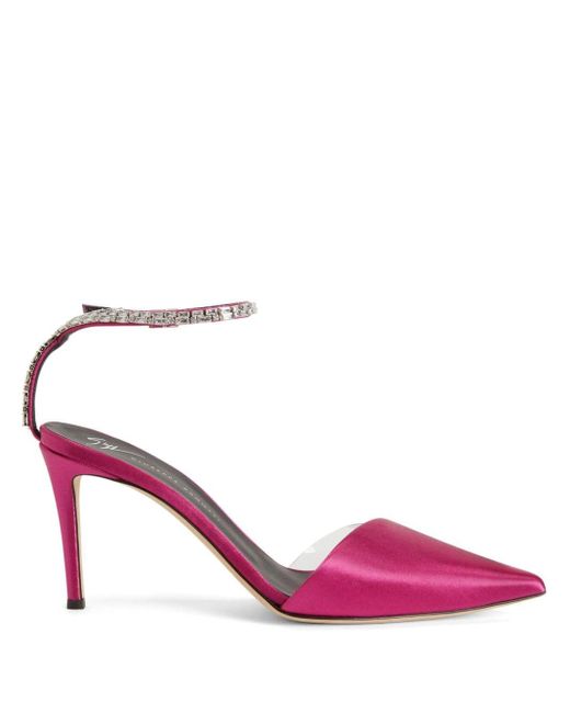 Zapatos Xenya Crystal con tacón de 85mm Giuseppe Zanotti de color Pink