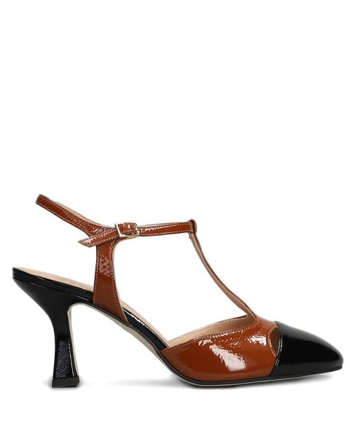 Isabel Ferranti 80mm Cut Out-detailed Pumps Brown
