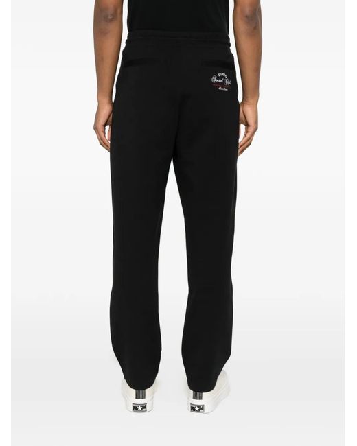 Iceberg Black Pocket Drawstring Track Pants for men