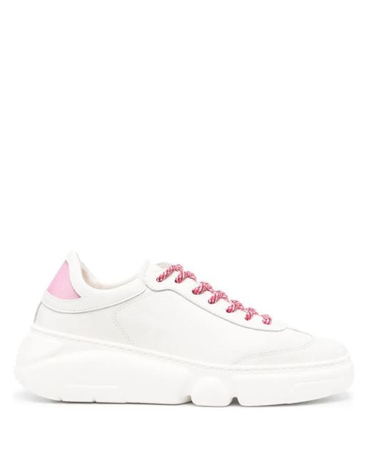 Agl Attilio Giusti Leombruni White Emilie Low-Top Leather Sneakers