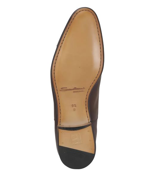 Santoni Brown Darian Lace-Up Osford Shoes for men