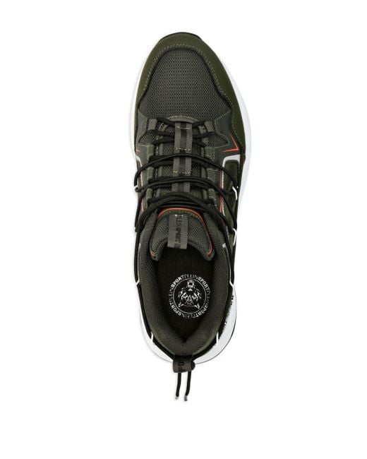 Philipp Plein Black Panelled Lace-up Sneakers