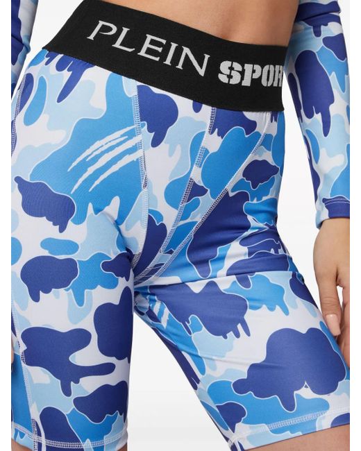 Philipp Plein カモフラージュ レギンス Blue