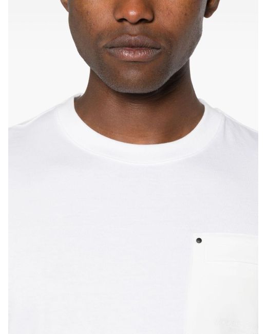 Moose Knuckles White Logo-print Cotton T-shirt for men