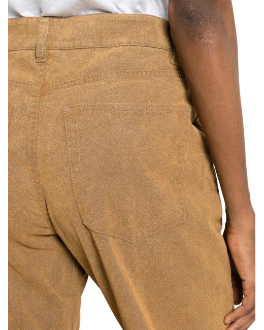 Aspesi White Straight-Leg Trousers