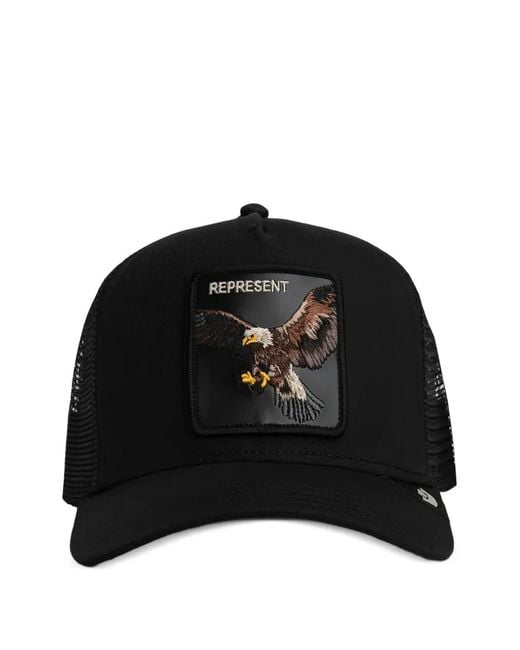 Goorin Bros Black Casquette Represent Eagle À Patch Carré for men