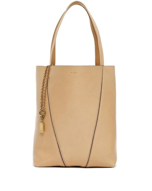 Borsa Tote Spin di Chloé in Natural