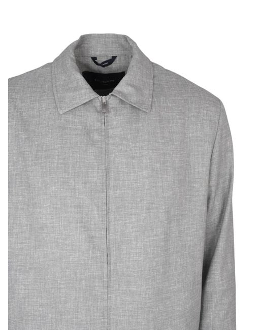 Tombolini Gray Zero Gravity Zip-Up Jacket for men