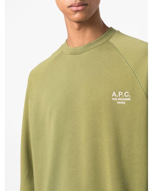 A.P.C. Heart logo-print Sweatshirt - Farfetch