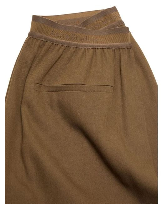 メンズ Acne ワイド ショートパンツ Brown