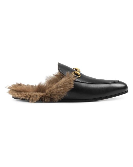 gucci princetown leather flat mules