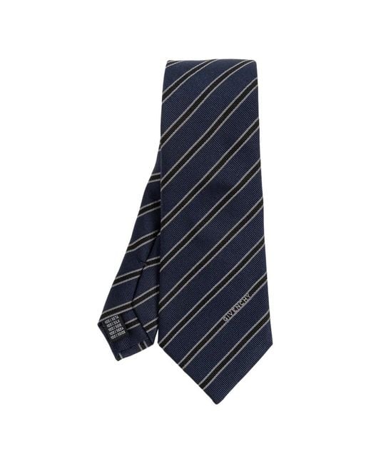 Givenchy Blue Striped Tie for men
