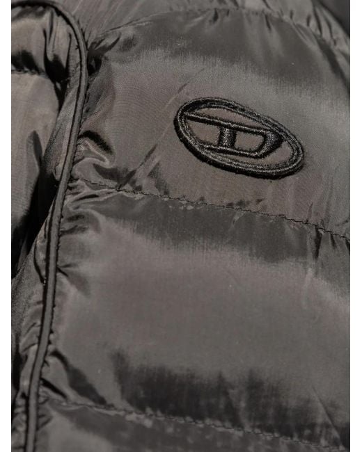 DIESEL Donsjack Met Logopatch in het Gray voor heren