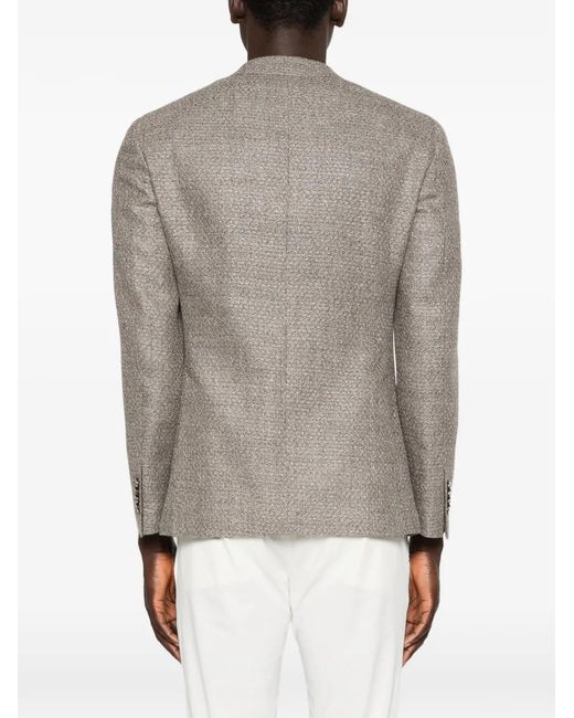Gabriele Pasini Gray Buttoned Blazer for men