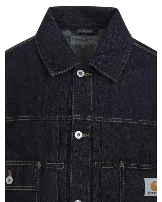 Carhartt Blue Denim Jackets for men