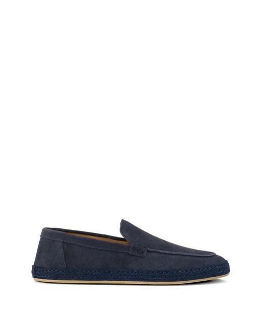 Doucal's Blue Espadrilles Midnight En Daim for men