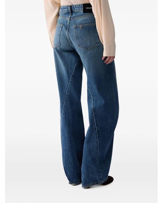 Liu Jo Blue Jeans With Asymmetrical Seams