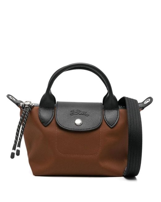 Bolso shopper Le Pliage Energy XS Longchamp de color Brown