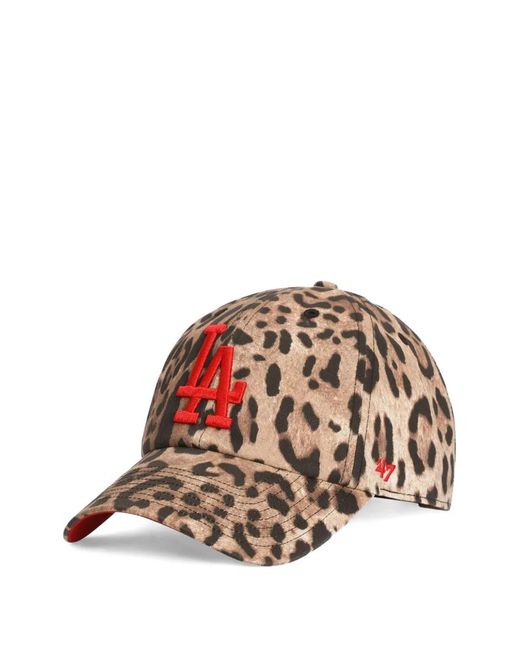 Dolce & Gabbana White X '47 Los Angeles Dodgers Leo-Print Balaclava