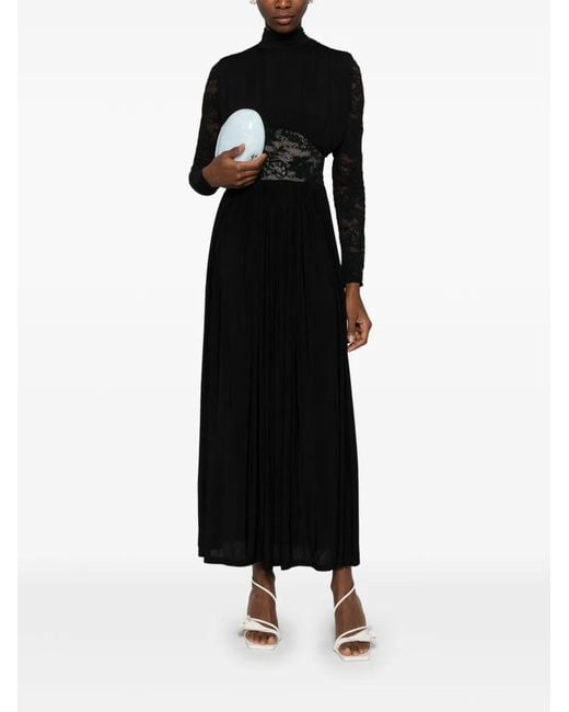 Zimmermann Black Rebellion Lace-Insert Maxi Dress