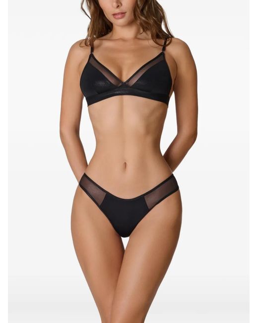 Maison Close Black Minuit Triangle Bikini Top