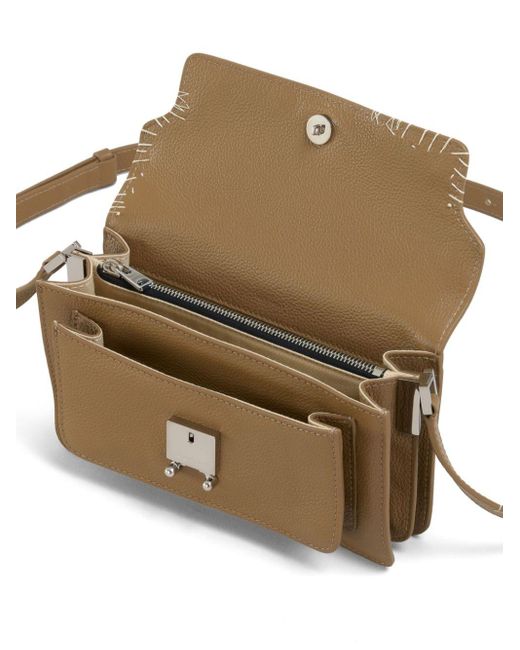 Marni Brown Trunk Decorative-stitch Shoulder Bag