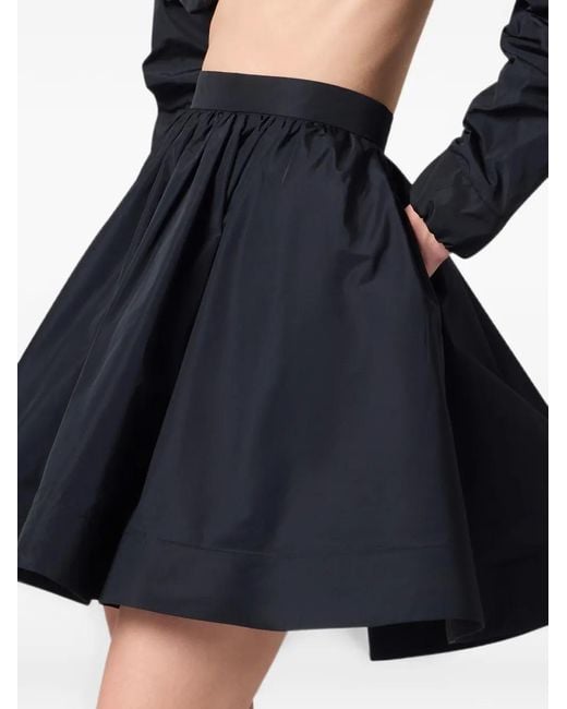 MSGM Blue Mini-Faltenrock