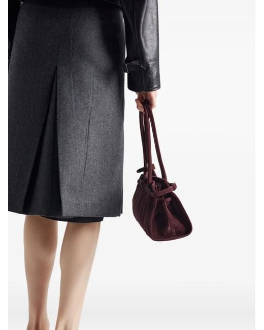 Prada Geplooide Rok in het Gray
